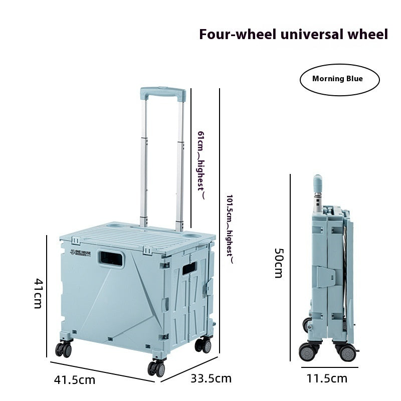 Household Portable Folding Supermarket Trolley