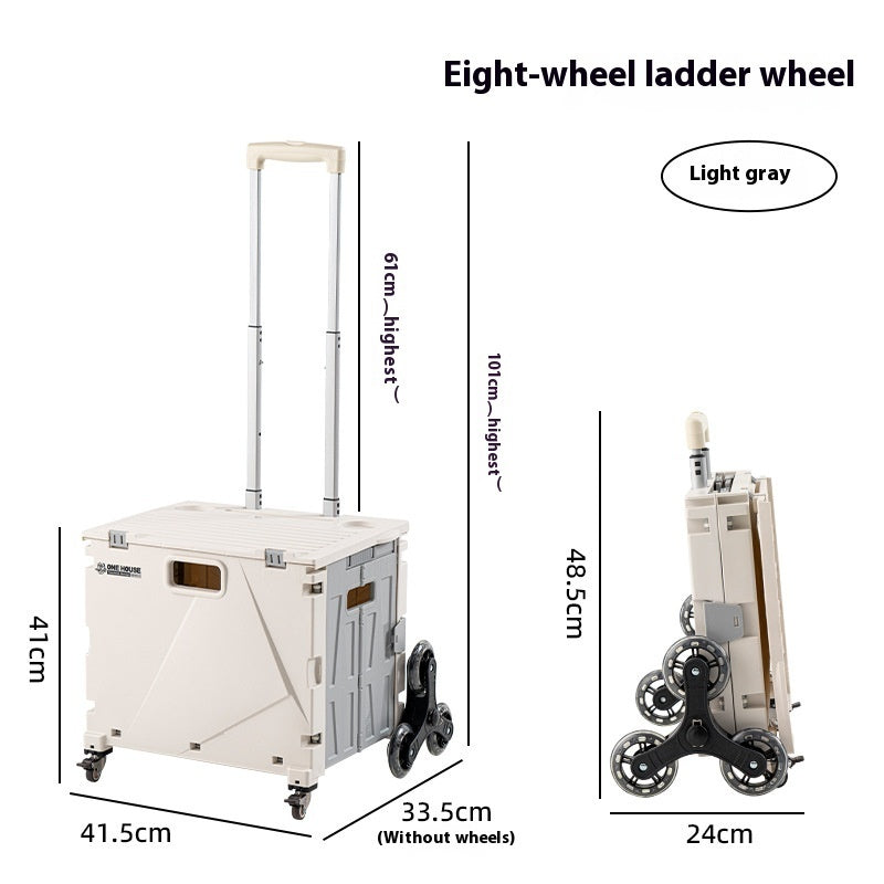 Household Portable Folding Supermarket Trolley