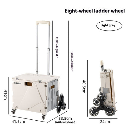 Household Portable Folding Supermarket Trolley