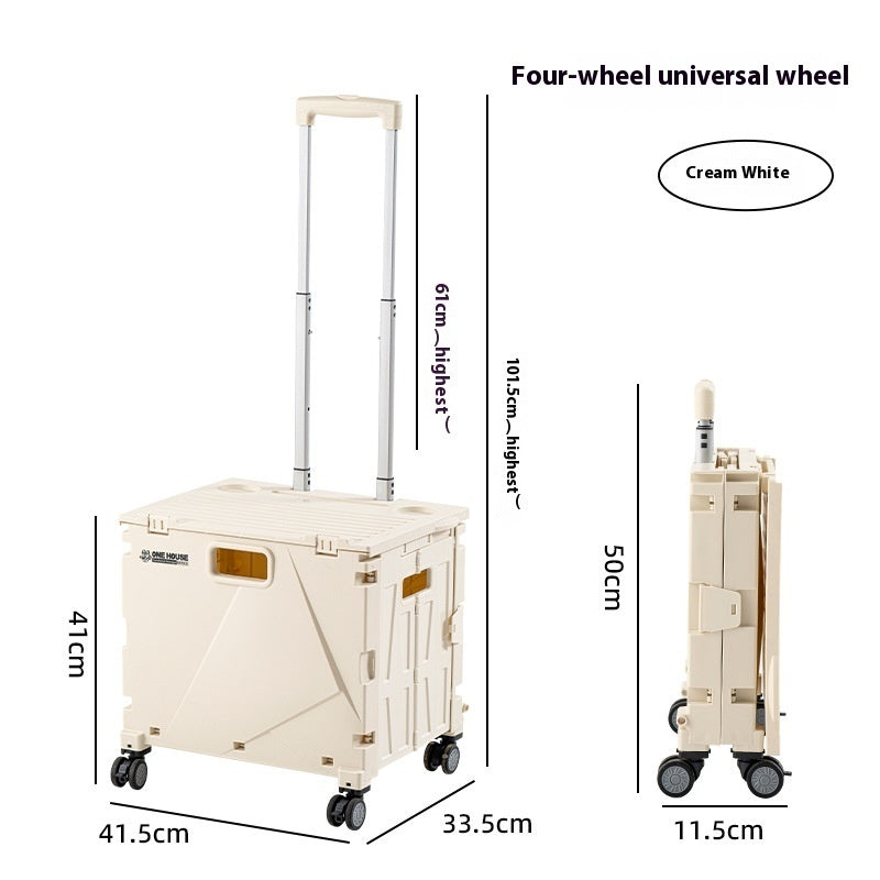 Household Portable Folding Supermarket Trolley