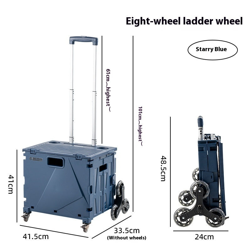 Household Portable Folding Supermarket Trolley